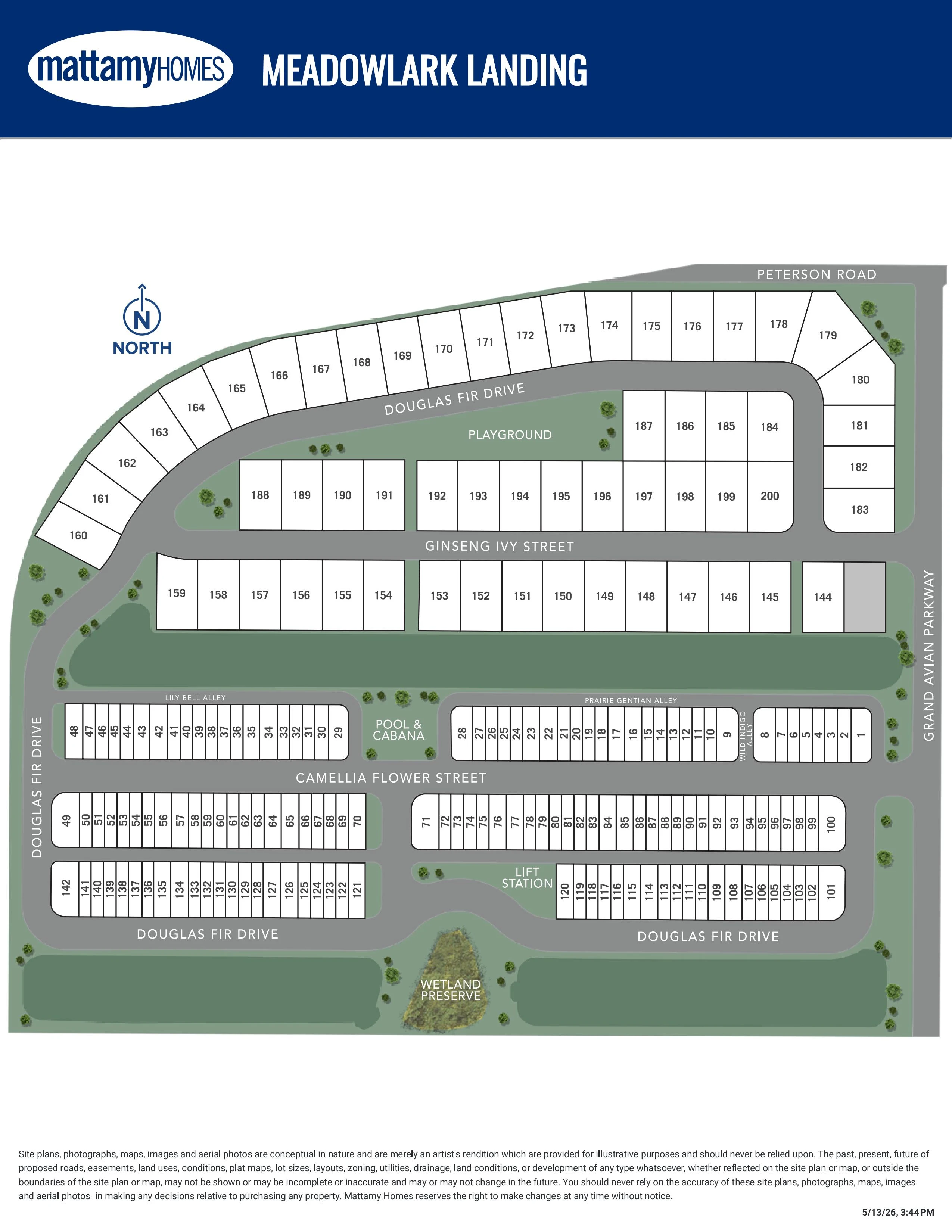 Meadowlark Landing Site Plan
